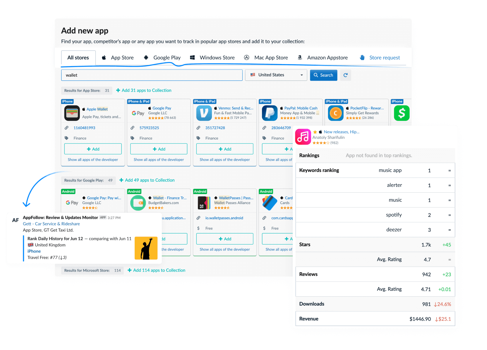 Main reasons to consider AppFollow as alternative<br> to App Annie, TheTool &amp; Apptopia: