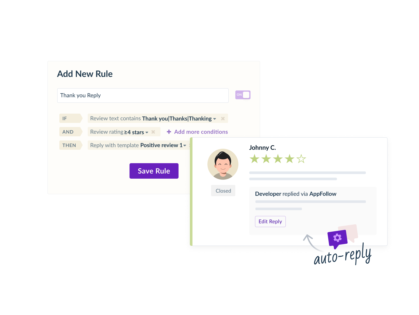 Automation of review management will on average <br>increase the number of handled reviews <strong style="color: #C89105">by 2.3 times</strong><br>and cut cost per ticket <strong style="color: #C89105">by 3 times</strong>