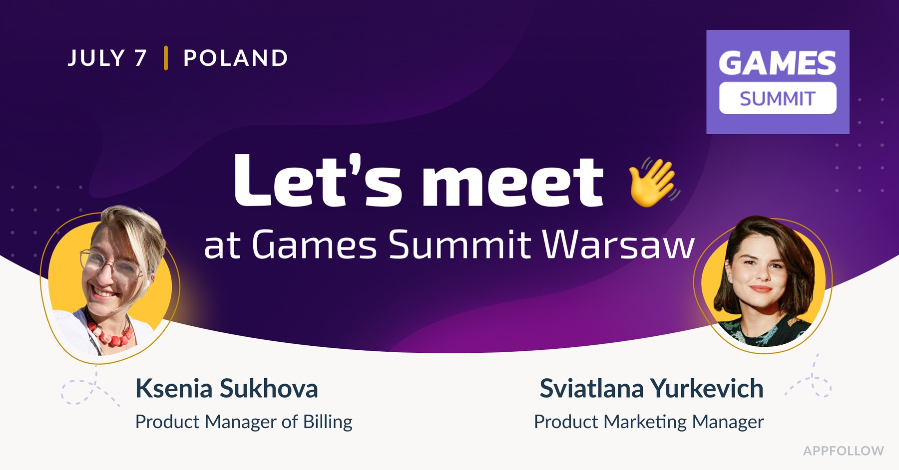 Join the AppFollow team at GAMES Summit Warsaw 2023