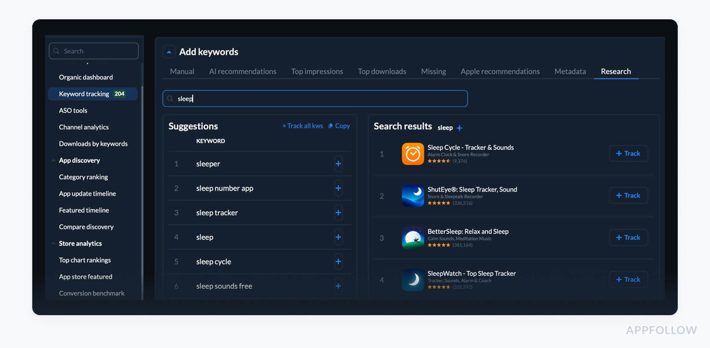 app analytics metrics