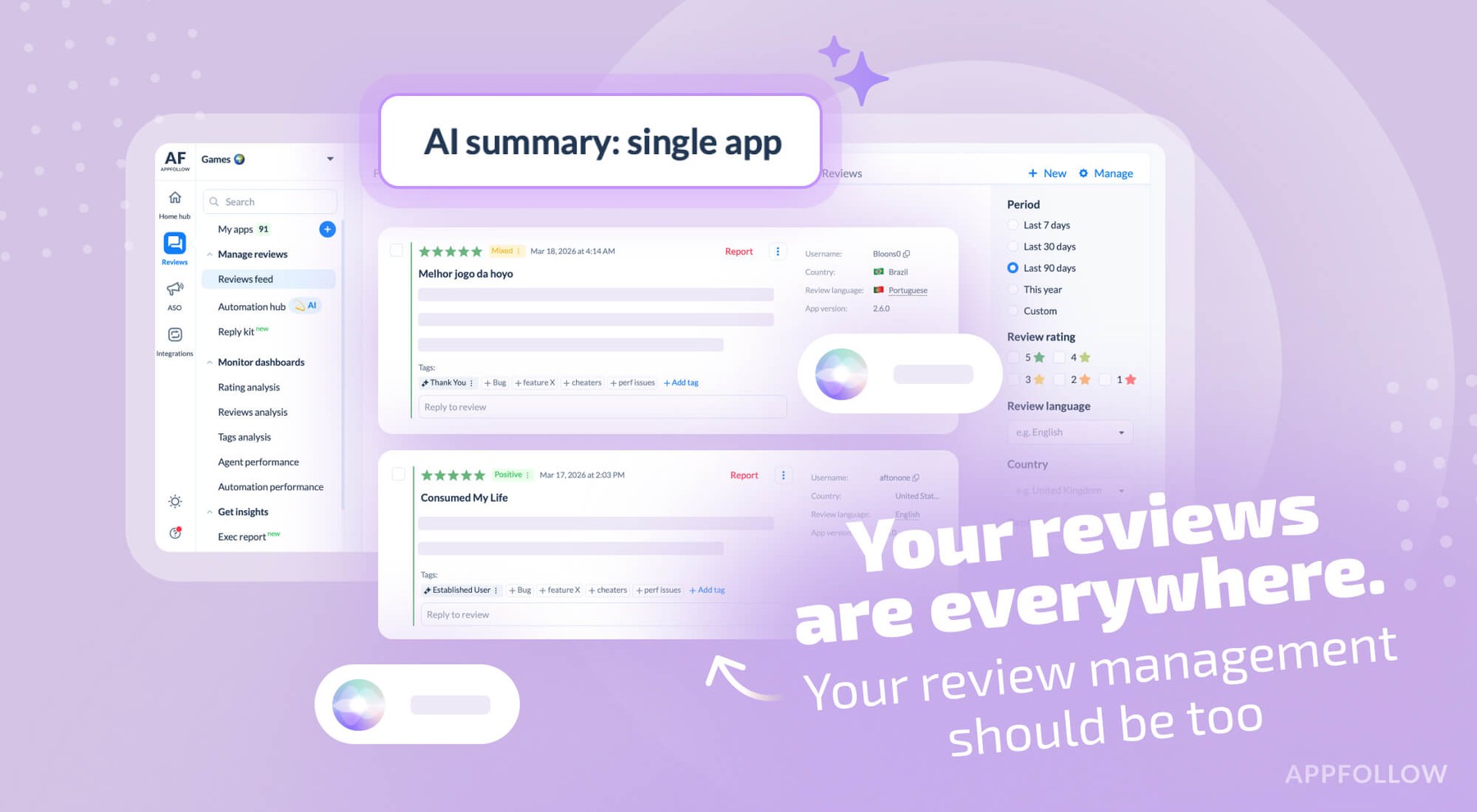 Your reviews are everywhere. Your review management should be too.