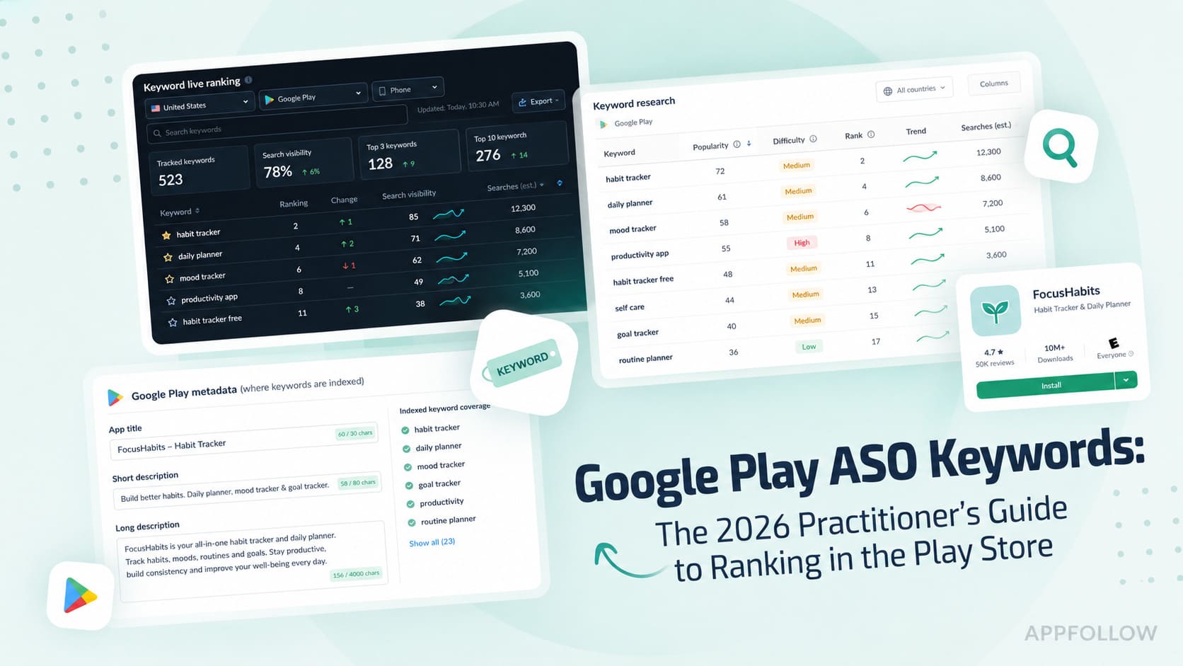 How to Find, Place, and Track Google Play ASO Keywords (with Examples)