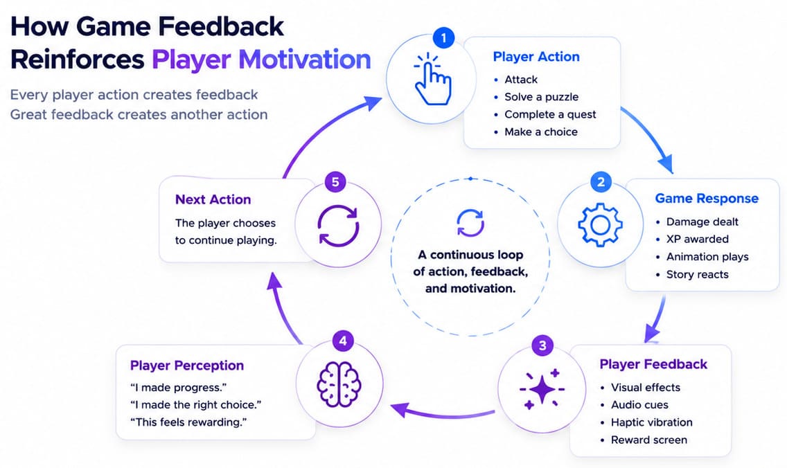 Game feedback: Closing the loop between system and player