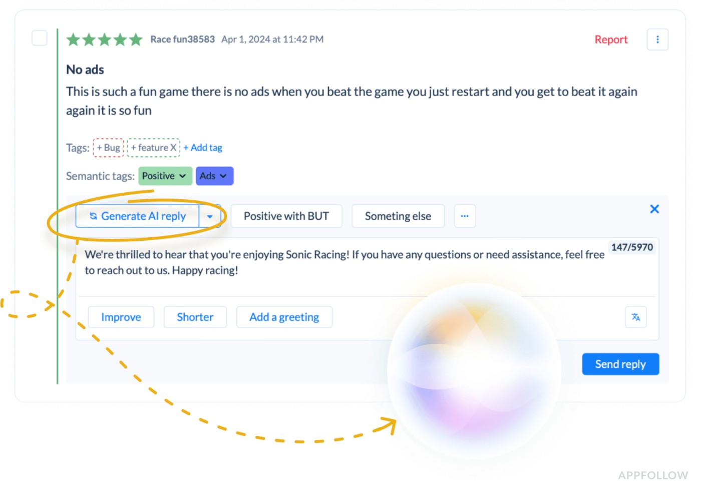appfollow ai review management