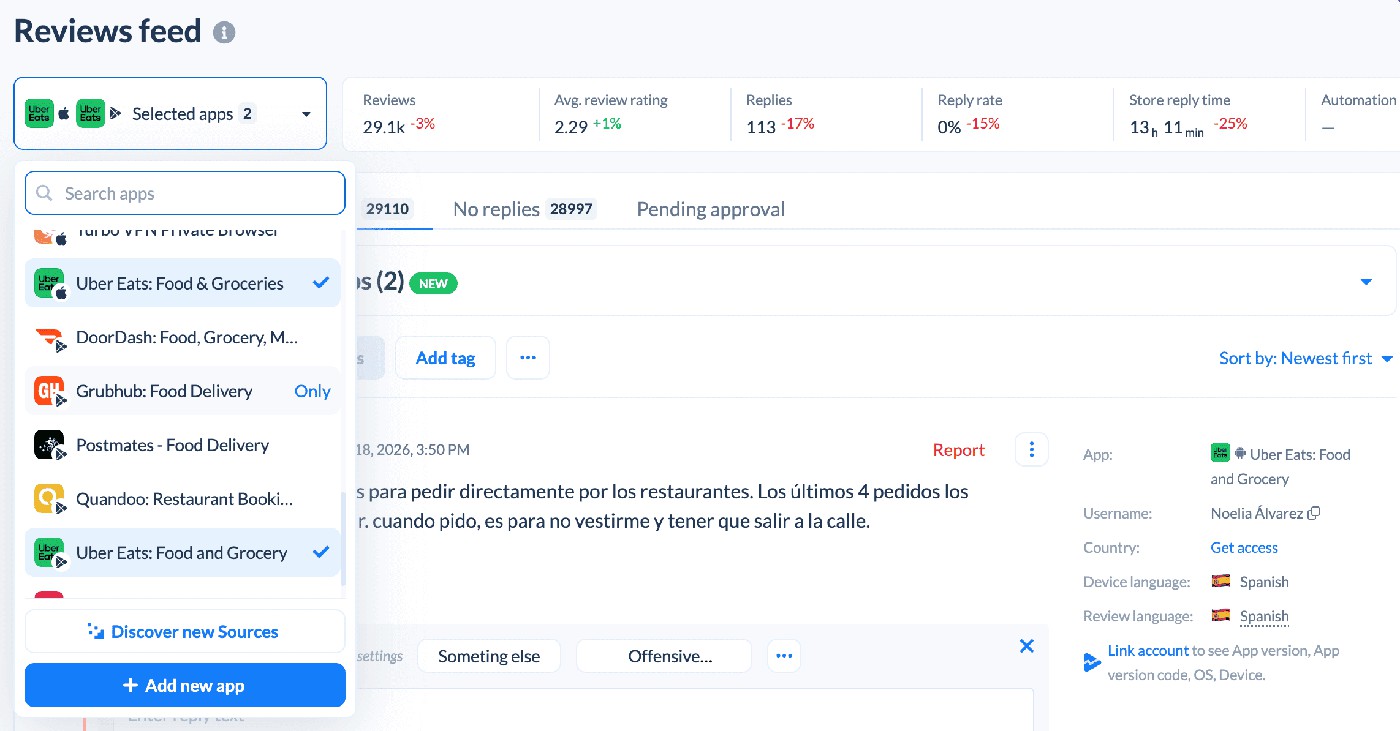 AppFollow review management