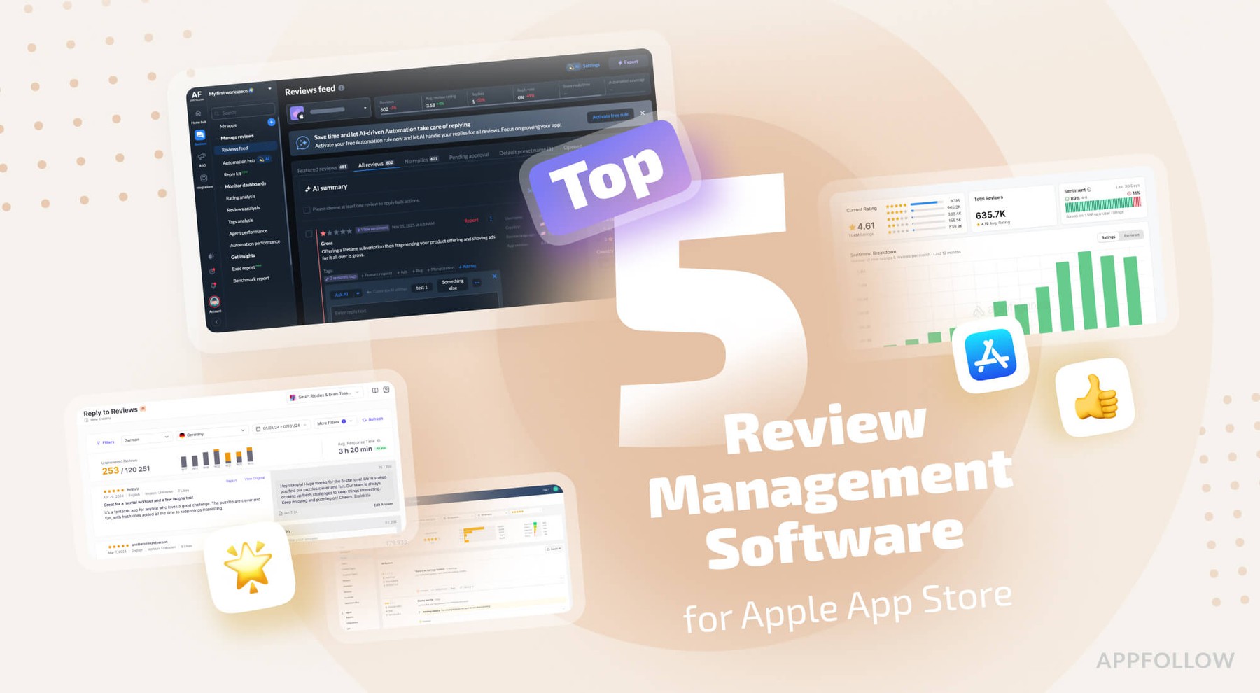 Top 5 Review Management Software for Apple App Store