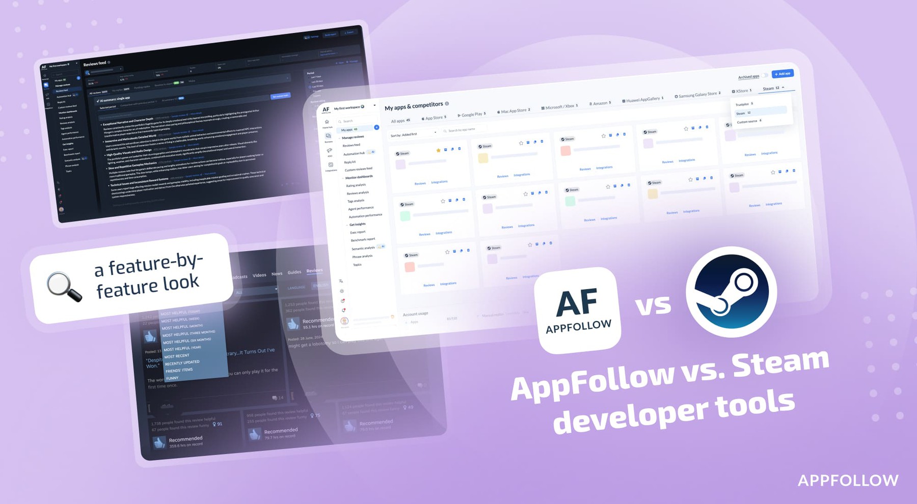 AppFollow vs. Steam developer tools: a feature-by-feature look