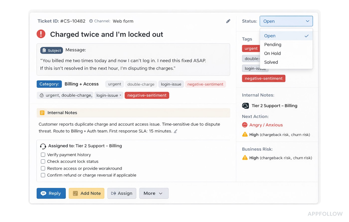 customer service sentiment analysis examples