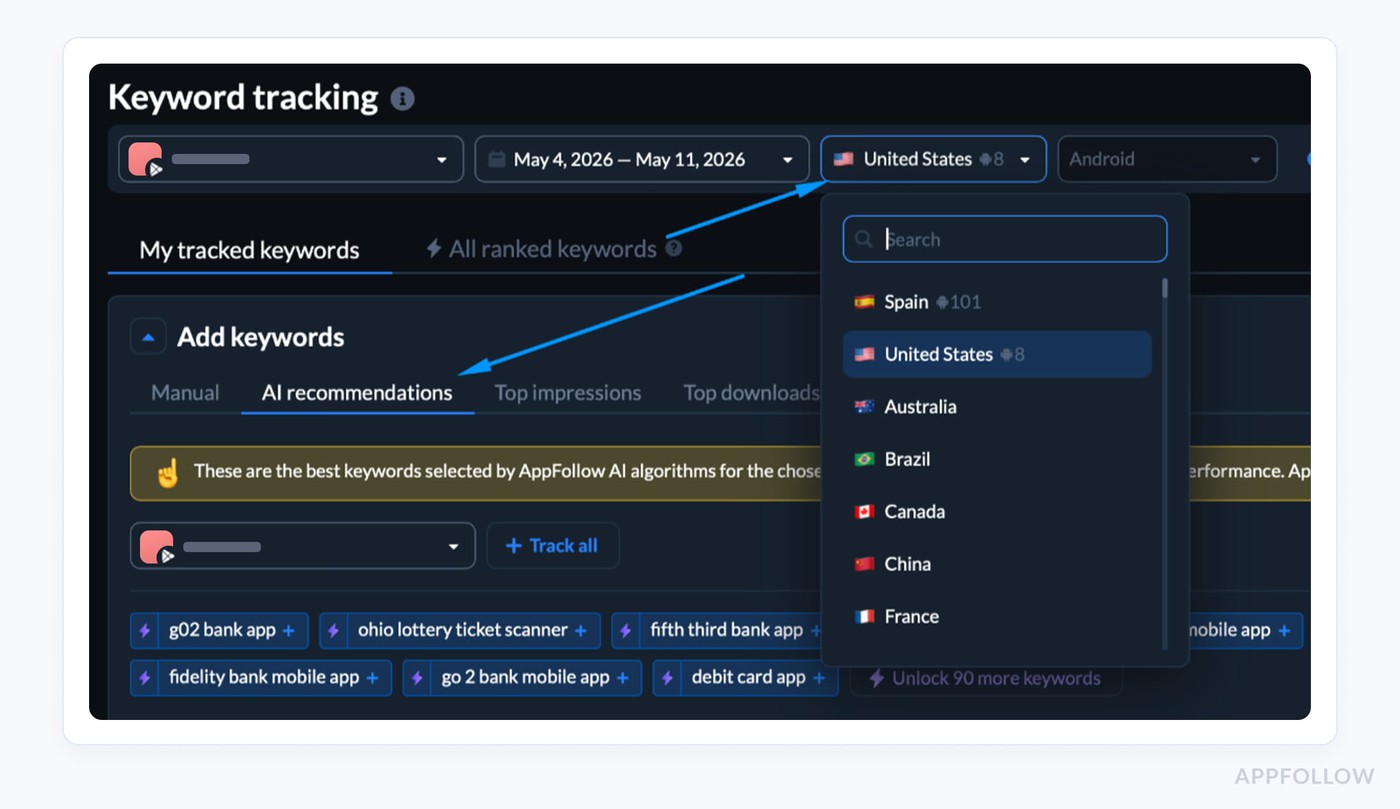 Appfollow dashboard