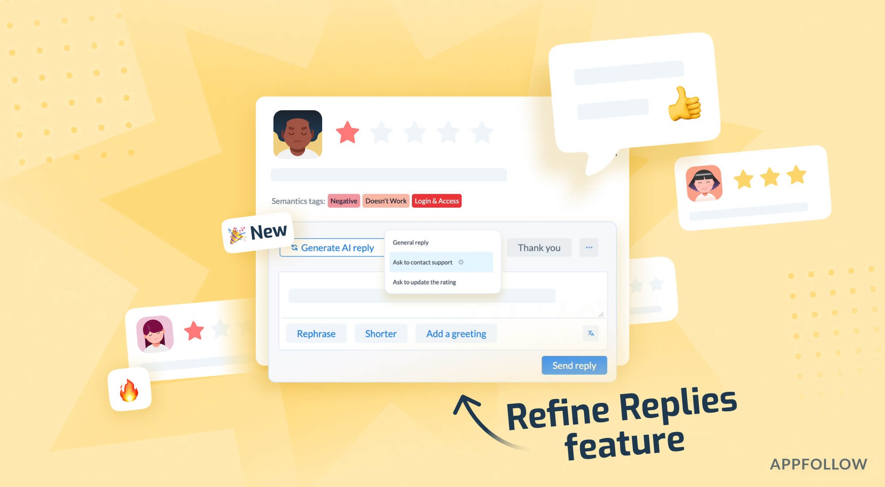 Announcing upgraded AI tools for Replying to reviews