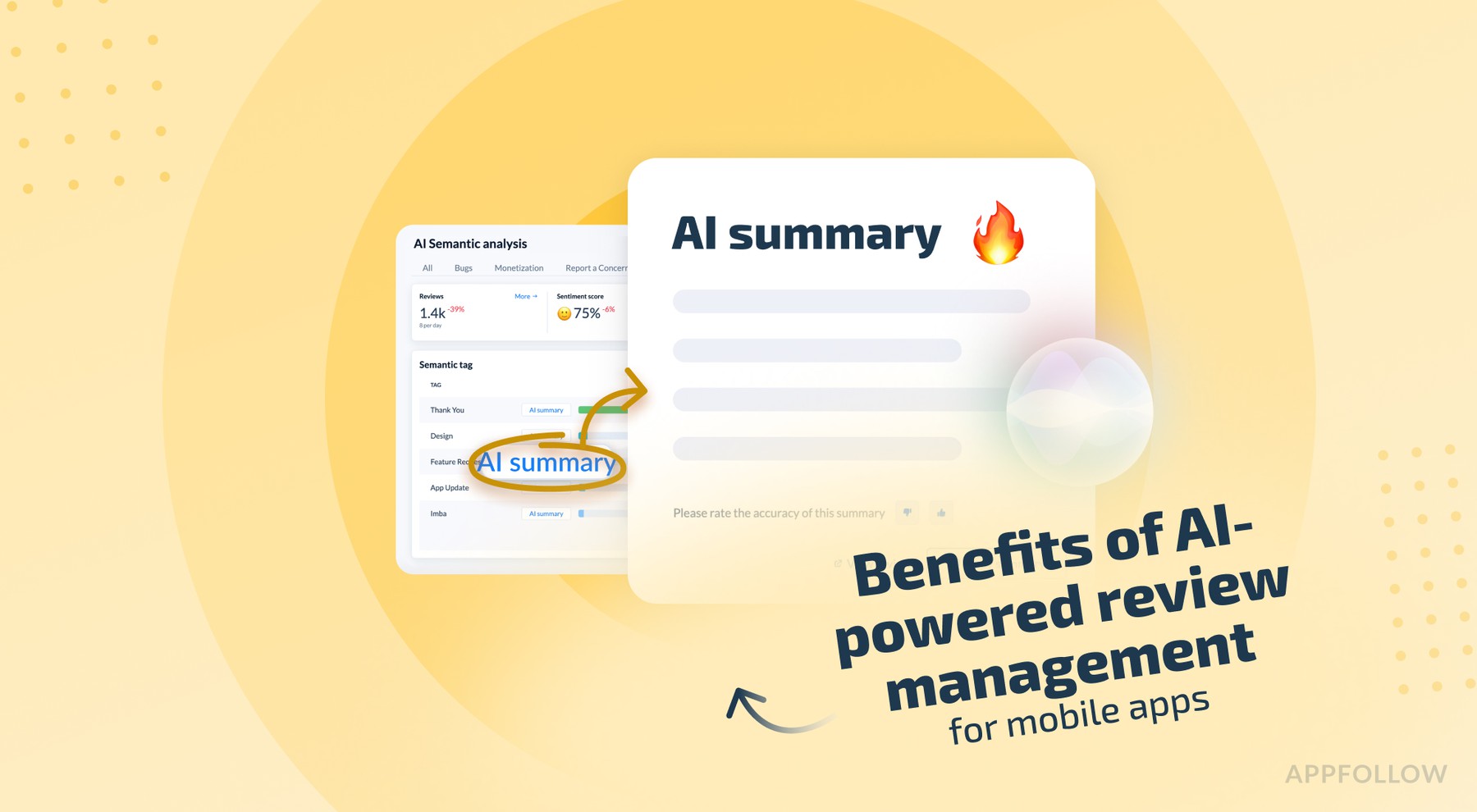 What are the benefits of AI-powered review management for mobile apps?