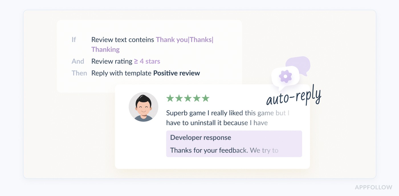Auto-replies setup in Appfollow