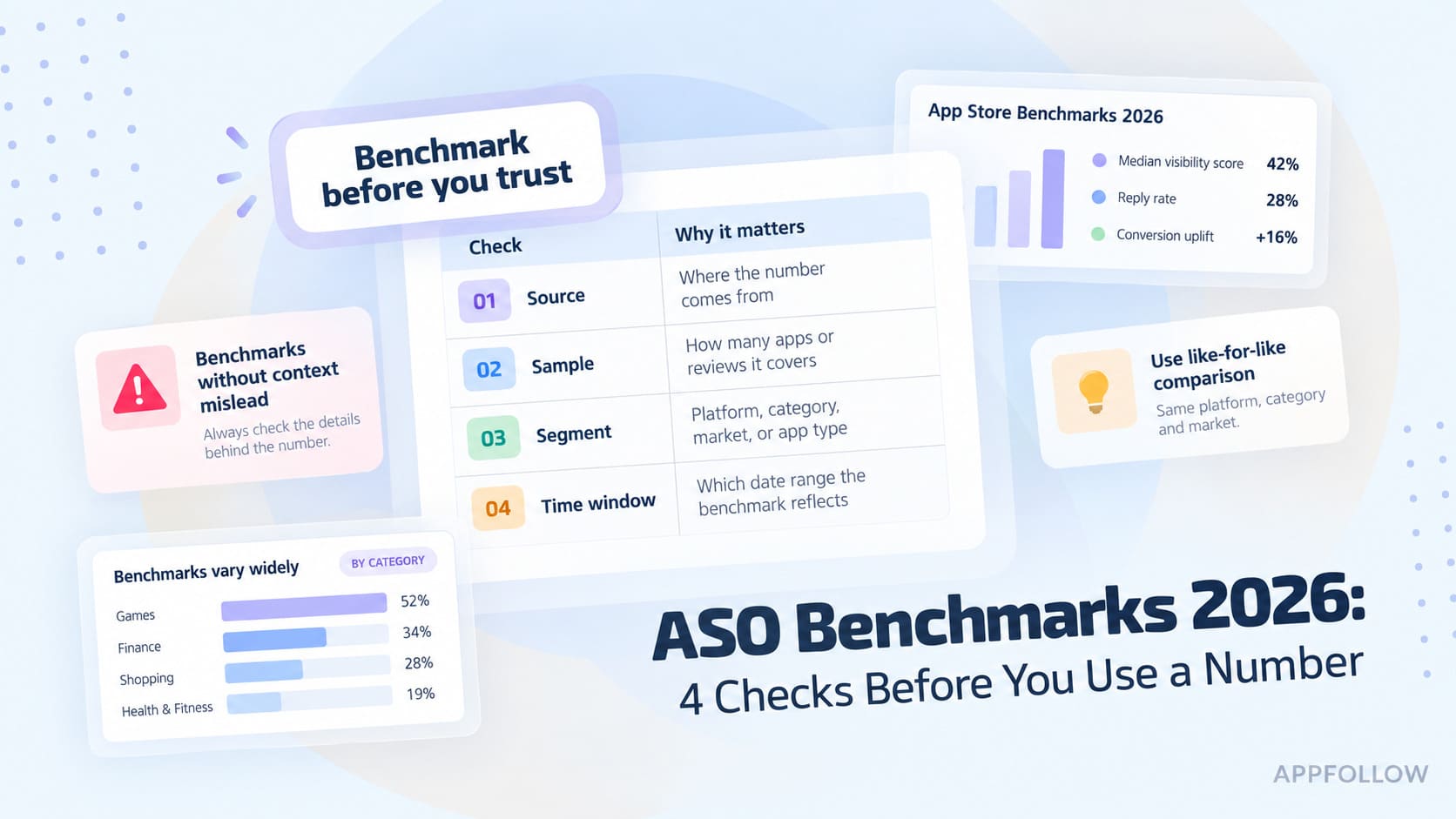 ASO benchmarks 2026: four checks to run before you trust a number