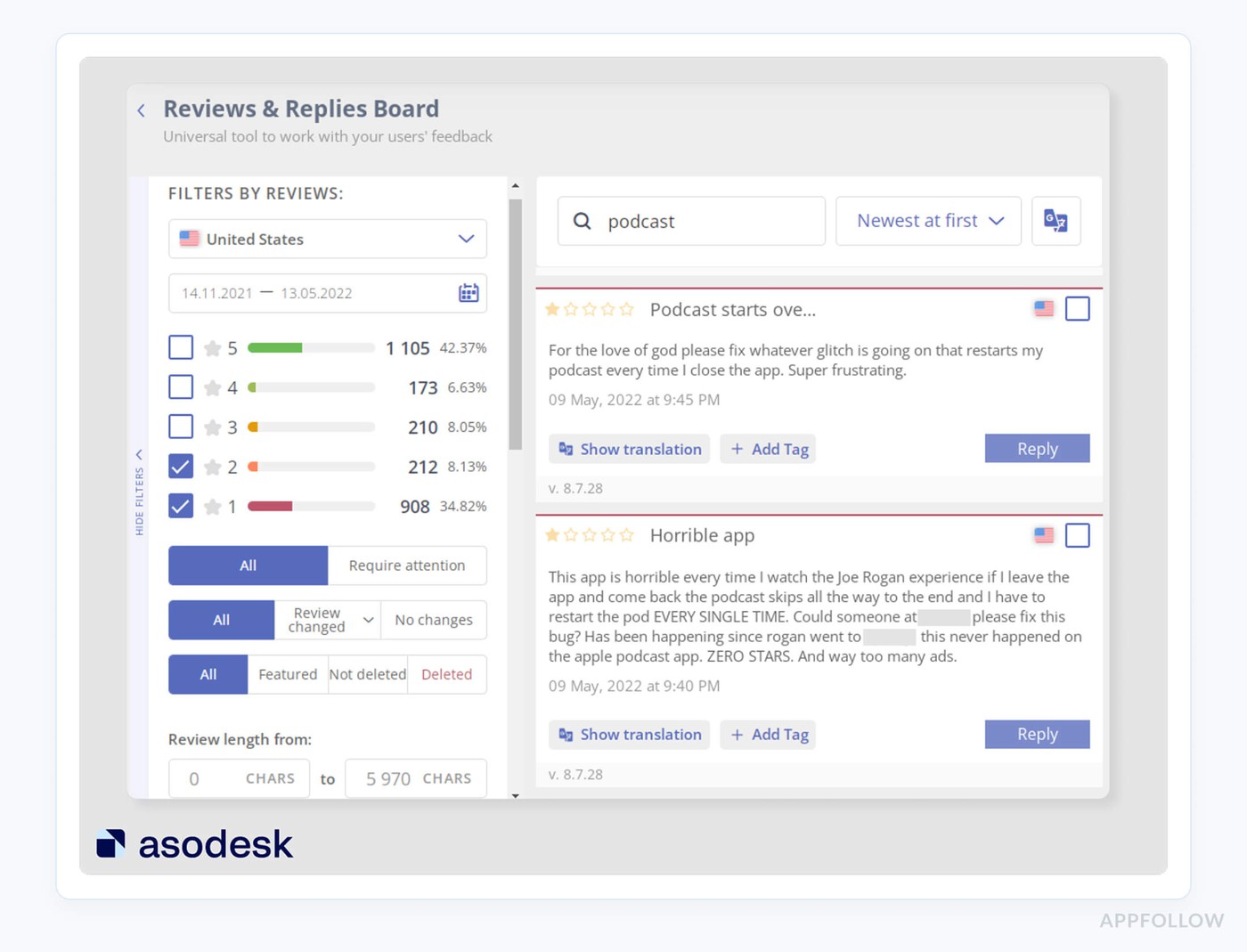 app review management software asodesk