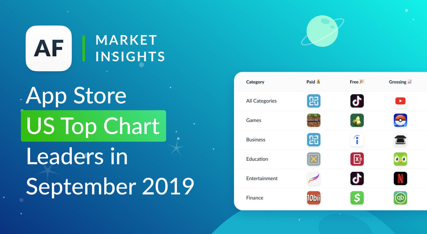 Top Apps & Games in The US App Store for Sept 2019
